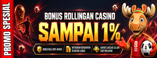 BONUS ROLLINGAN CASINO 1%